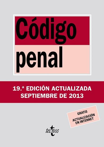 CÓDIGO PENAL | 9788430958634 | EDITORIAL TECNOS | Llibres Parcir | Llibreria Parcir | Llibreria online de Manresa | Comprar llibres en català i castellà online
