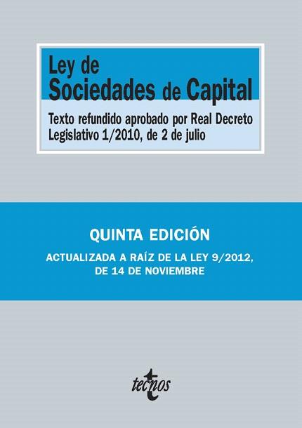 LEY DE SOCIEDADES DE CAPITAL | 9788430958214 | EDITORIAL TECNOS | Llibres Parcir | Llibreria Parcir | Llibreria online de Manresa | Comprar llibres en català i castellà online