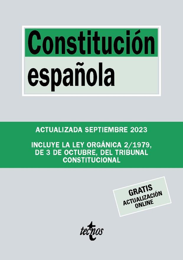 CONSTITUCIÓN ESPAÑOLA | 9788430988365 | EDITORIAL TECNOS | Llibres Parcir | Llibreria Parcir | Llibreria online de Manresa | Comprar llibres en català i castellà online