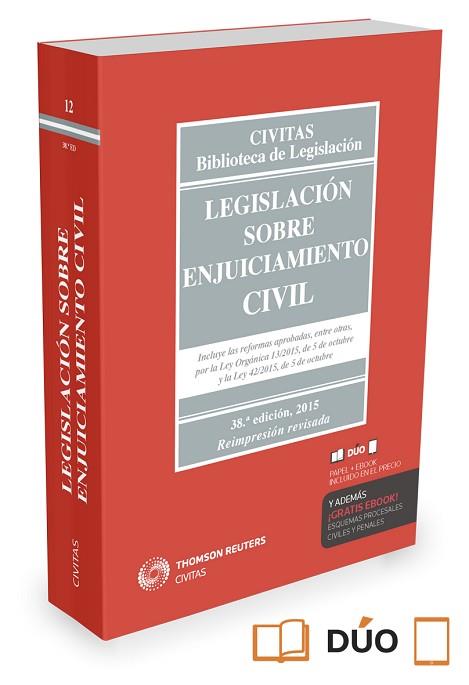 LEGISLACIÓN SOBRE ENJUICIAMIENTO CIVIL (PAPEL + E-BOOK) | 9788490993651 | BANACLOCHE PALAO, JULIO | Llibres Parcir | Llibreria Parcir | Llibreria online de Manresa | Comprar llibres en català i castellà online