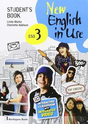 NEW ENGLISH IN USE ESO 3 STUDENT'S BOOK | 9789963516711 | MARKS, LINDA/ADDISON, CHARLOTTE | Llibres Parcir | Llibreria Parcir | Llibreria online de Manresa | Comprar llibres en català i castellà online