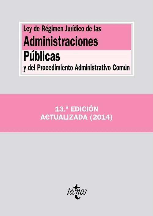 LEY DE RÉGIMEN JURÍDICO DE LAS ADMINISTRACIONES PÚBLICAS Y DEL PROCEDIMIENTO ADM | 9788430961672 | EDITORIAL TECNOS | Llibres Parcir | Llibreria Parcir | Llibreria online de Manresa | Comprar llibres en català i castellà online