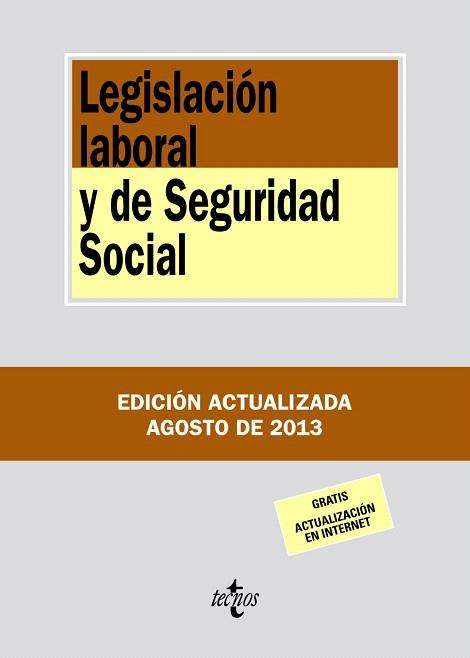 LEGISLACIÓN LABORAL Y DE SEGURIDAD SOCIAL | 9788430958672 | EDITORIAL TECNOS | Llibres Parcir | Librería Parcir | Librería online de Manresa | Comprar libros en catalán y castellano online