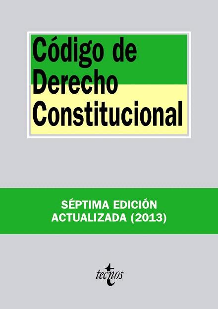 CÓDIGO DE DERECHO CONSTITUCIONAL | 9788430959556 | EDITORIAL TECNOS | Llibres Parcir | Llibreria Parcir | Llibreria online de Manresa | Comprar llibres en català i castellà online