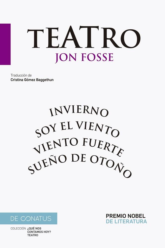 TEATRO | 9788410182097 | FOSSE, JON | Llibres Parcir | Librería Parcir | Librería online de Manresa | Comprar libros en catalán y castellano online