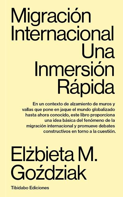 MIGRACIÓN INTERNACIONAL | 9788413478272 | GOZDZIAK, ELZBIETA M. | Llibres Parcir | Llibreria Parcir | Llibreria online de Manresa | Comprar llibres en català i castellà online