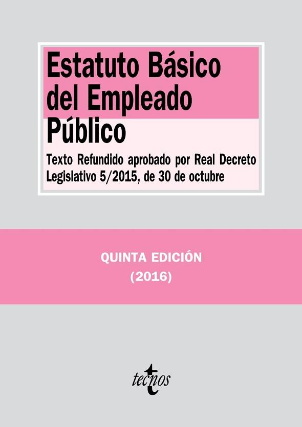 ESTATUTO BÁSICO DEL EMPLEADO PÚBLICO | 9788430968855 | EDITORIAL TECNOS | Llibres Parcir | Llibreria Parcir | Llibreria online de Manresa | Comprar llibres en català i castellà online