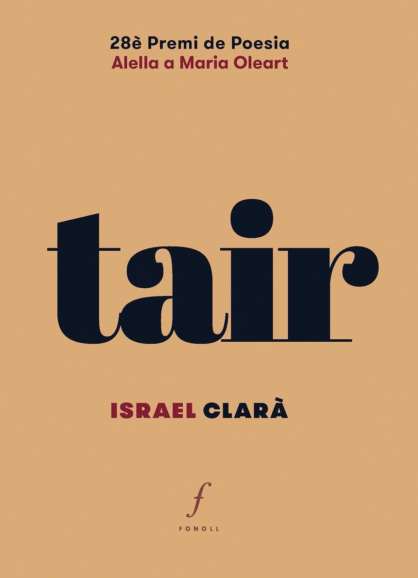TAIR | 9788410220508 | CLARÀ LÓPEZ, ISRAEL | Llibres Parcir | Llibreria Parcir | Llibreria online de Manresa | Comprar llibres en català i castellà online