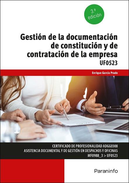 GESTIÓN DE LA DOCUMENTACIÓN DE CONSTITUCIÓN Y DE CONTRATACIÓN DE LA EMPRESA | 9788413661483 | GARCÍA PRADO, ENRIQUE | Llibres Parcir | Librería Parcir | Librería online de Manresa | Comprar libros en catalán y castellano online