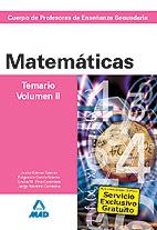 VOL 2 MATEMATICAS TEMARIO | 9788466579308 | Llibres Parcir | Librería Parcir | Librería online de Manresa | Comprar libros en catalán y castellano online