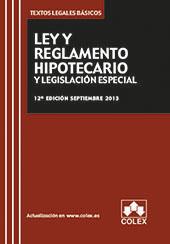 LEY Y REGLAMENTO HIPOTECARIO Y LEGISLACION ESPECIAL | 9788483423851 | VVAA | Llibres Parcir | Librería Parcir | Librería online de Manresa | Comprar libros en catalán y castellano online