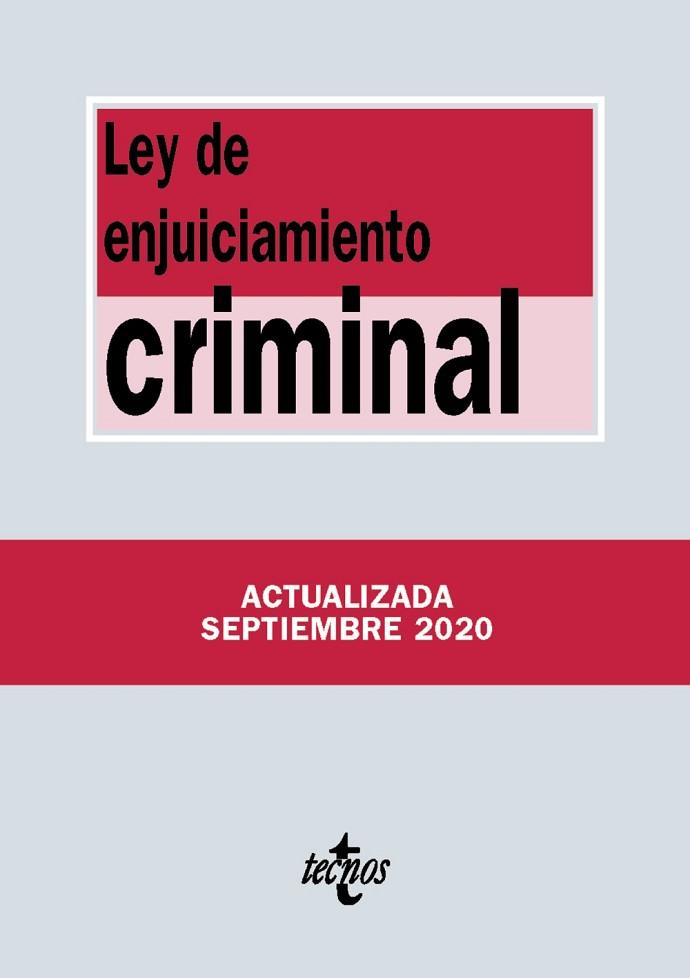 LEY DE ENJUICIAMIENTO CRIMINAL | 9788430980154 | EDITORIAL TECNOS | Llibres Parcir | Llibreria Parcir | Llibreria online de Manresa | Comprar llibres en català i castellà online