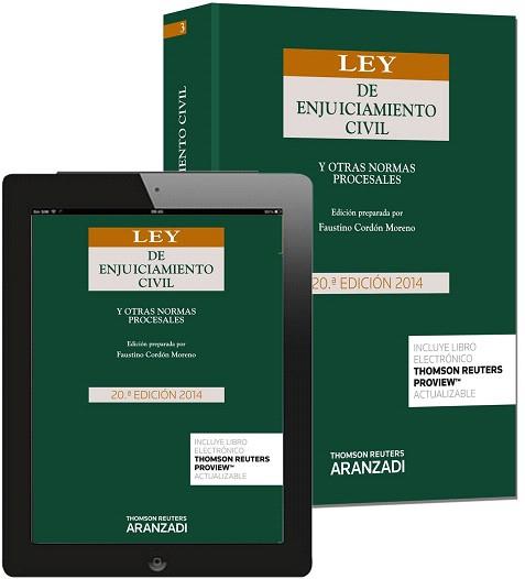 LEY DE ENJUICIAMIENTO CIVIL (PAPEL + E-BOOK) | 9788490594803 | CORDÓN MORENO, FAUSTINO | Llibres Parcir | Librería Parcir | Librería online de Manresa | Comprar libros en catalán y castellano online