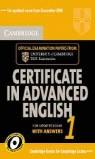CAMBRIDGE CERTIFICATE IN ADVANCED ENGLISH FOR UE 1 SELF-STUDY PACK | 9780521714433 | CAMBRIDGE UNIVERSITY PRESS | Llibres Parcir | Librería Parcir | Librería online de Manresa | Comprar libros en catalán y castellano online
