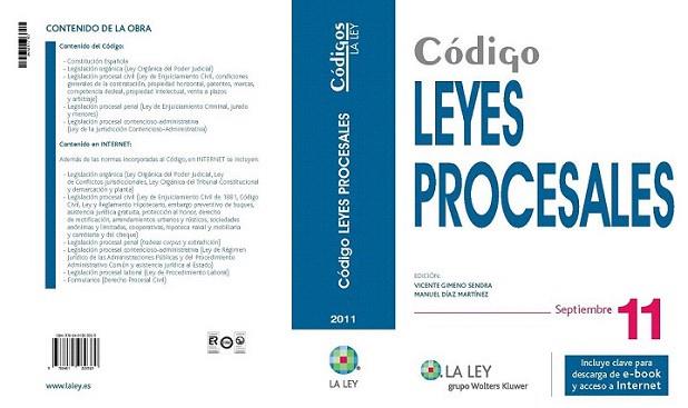 LEYES PROCESALES SEPT 2011 | 9788481269369 | Llibres Parcir | Llibreria Parcir | Llibreria online de Manresa | Comprar llibres en català i castellà online