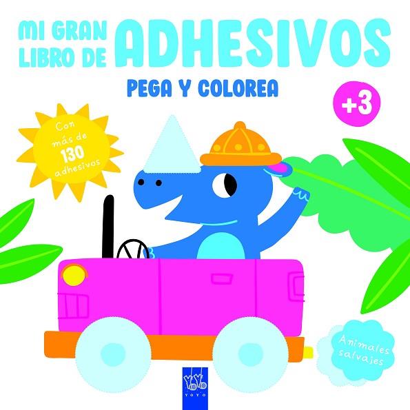MI GRAN LIBRO DE ADHESIVOS PEGA Y COLOREA. ANIMALES SALVAJES | 9788408234623 | YOYO | Llibres Parcir | Llibreria Parcir | Llibreria online de Manresa | Comprar llibres en català i castellà online