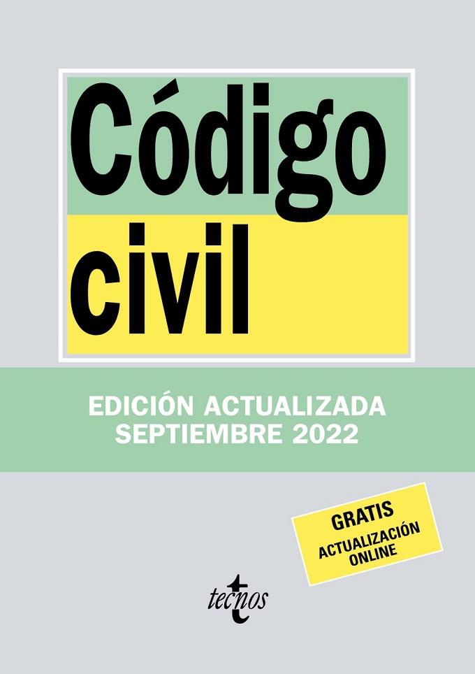 CÓDIGO CIVIL | 9788430985562 | EDITORIAL TECNOS | Llibres Parcir | Llibreria Parcir | Llibreria online de Manresa | Comprar llibres en català i castellà online