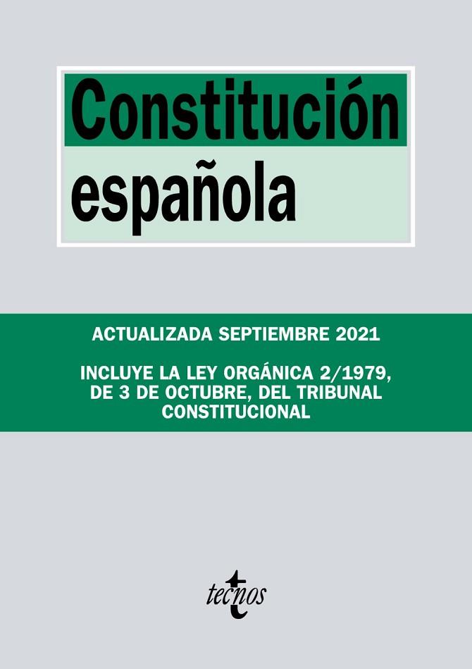 CONSTITUCIÓN ESPAÑOLA | 9788430982806 | EDITORIAL TECNOS | Llibres Parcir | Llibreria Parcir | Llibreria online de Manresa | Comprar llibres en català i castellà online