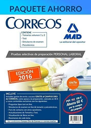 PAQUETE AHORRO PERSONAL LABORAL CORREOS | 9788490936634 | VV. AA. | Llibres Parcir | Llibreria Parcir | Llibreria online de Manresa | Comprar llibres en català i castellà online