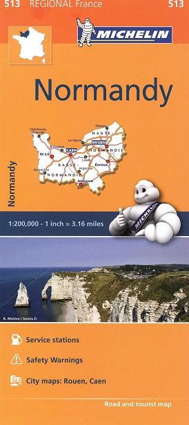 NORMANDY 513 FRANCIA 2016 MAPA REGIONAL | 9782067209657 | AA.VV. | Llibres Parcir | Librería Parcir | Librería online de Manresa | Comprar libros en catalán y castellano online
