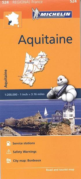 MAPA 524 AQUITAINE. FRANCIA. MAPA REGIONAL 2016 | 9782067209343 | AA.VV. | Llibres Parcir | Librería Parcir | Librería online de Manresa | Comprar libros en catalán y castellano online