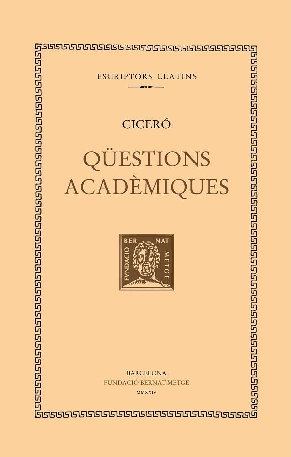 QÜESTIONS ACADÈMIQUES | 9788498594454 | CICERÓ | Llibres Parcir | Llibreria Parcir | Llibreria online de Manresa | Comprar llibres en català i castellà online