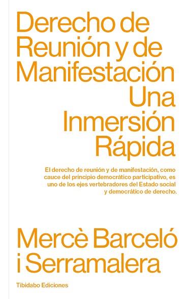 DERECHO DE REUNIÓN Y DE MANIFESTACIÓN | 9788413475806 | BARCELÓ I SERRAMALERA, MERCÈ | Llibres Parcir | Llibreria Parcir | Llibreria online de Manresa | Comprar llibres en català i castellà online