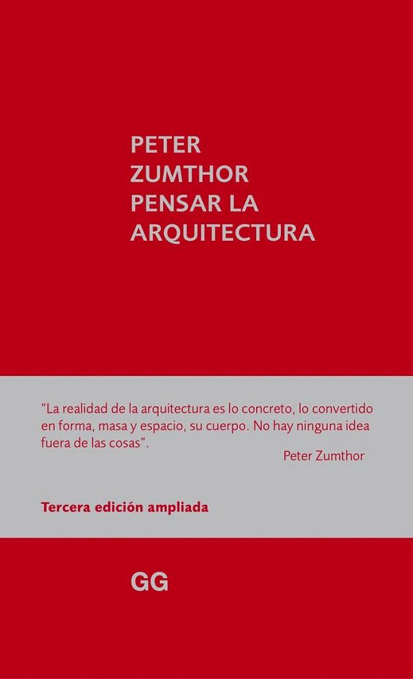 PENSAR LA ARQUITECTURA | 9788425227301 | ZUMTHOR, PETER | Llibres Parcir | Librería Parcir | Librería online de Manresa | Comprar libros en catalán y castellano online