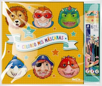 COLOREO MIS MÁSCARAS  - NARANJA + LÁPICES | 9789403210063 | BALLON | Llibres Parcir | Librería Parcir | Librería online de Manresa | Comprar libros en catalán y castellano online