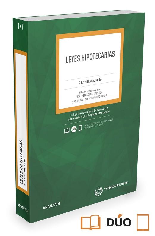 LEYES HIPOTECARIAS (PAPEL+E-BOOK) | 9788491351726 | GÓMEZ LAPLAZA, CARMEN | Llibres Parcir | Librería Parcir | Librería online de Manresa | Comprar libros en catalán y castellano online