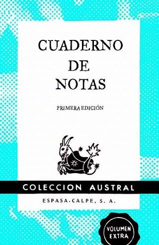 Cuaderno de notas azul 11,2x17,4cm | 9788467008425 | Espasa Calpe | Llibres Parcir | Librería Parcir | Librería online de Manresa | Comprar libros en catalán y castellano online