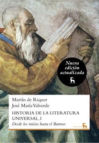 HIST.DE  LA LITERATURA UNIVERSAL 1 N.ED. | 9788424936242 | DE RIQUER MORERA, MARTI / VALVERDE PACHECO, JOSE MARIA | Llibres Parcir | Librería Parcir | Librería online de Manresa | Comprar libros en catalán y castellano online