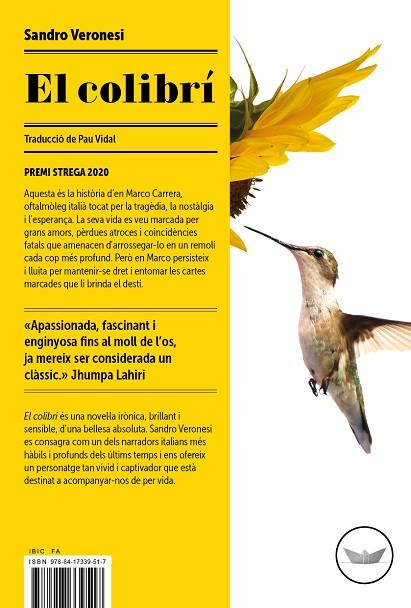 EL COLIBRÍ | 9788417339517 | VERONESI, SANDRO | Llibres Parcir | Llibreria Parcir | Llibreria online de Manresa | Comprar llibres en català i castellà online