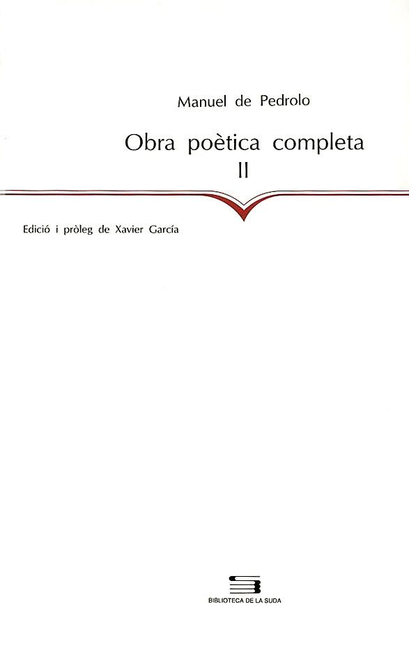 OBRA POETICA COMPLETA VOL. 2 | 9788479353650 | PEDROLO | Llibres Parcir | Llibreria Parcir | Llibreria online de Manresa | Comprar llibres en català i castellà online