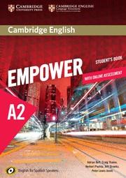 CAMBRIDGE ENGLISH EMPOWER FOR SPANISH SPEAKERS A2 STUDENT'S BOOK WITH ONLINE ASS | 9788490363133 | DOFF, ADRIAN/THAINE, CRAIG/PUCHTA, HERBERT/STRANKS, JEFF/LEWIS-JONES, PETER | Llibres Parcir | Llibreria Parcir | Llibreria online de Manresa | Comprar llibres en català i castellà online