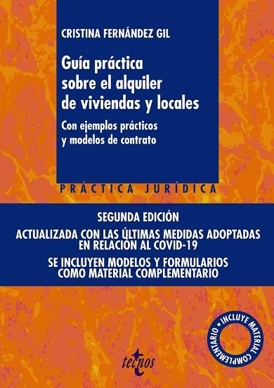 GUÍA PRÁCTICA SOBRE EL ALQUILER DE VIVIENDAS Y LOCALES | 9788430979066 | FERNÁNDEZ GIL, CRISTINA | Llibres Parcir | Librería Parcir | Librería online de Manresa | Comprar libros en catalán y castellano online