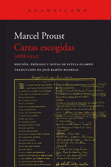 CARTAS ESCOGIDAS (1888-1922) | 9788419036100 | PROUST, MARCEL | Llibres Parcir | Llibreria Parcir | Llibreria online de Manresa | Comprar llibres en català i castellà online