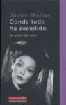 DONDE TODO HA SUCEDIDO | 9788481095135 | MARIAS JAVIER | Llibres Parcir | Librería Parcir | Librería online de Manresa | Comprar libros en catalán y castellano online
