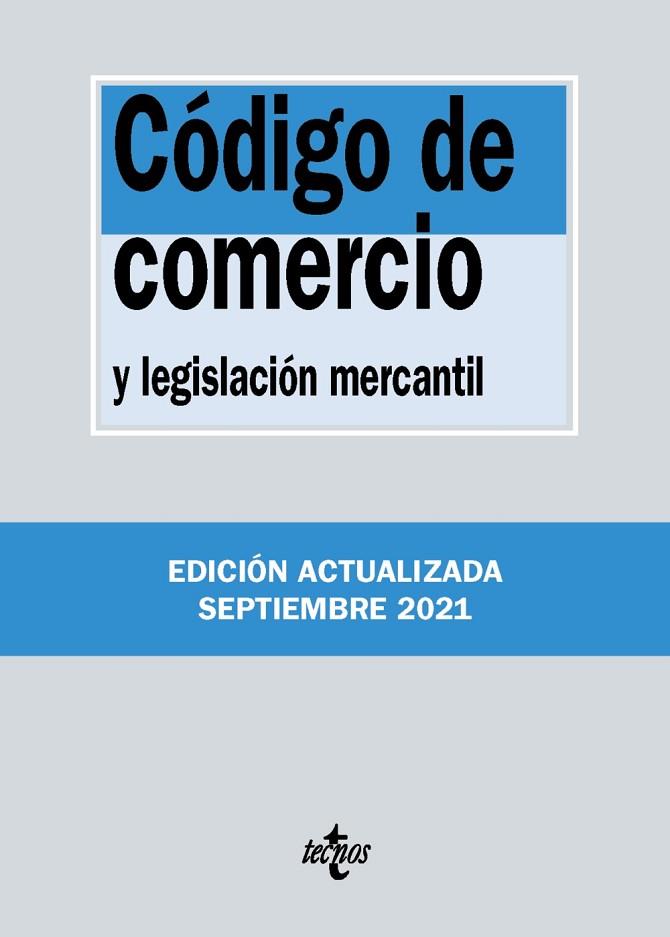 CÓDIGO DE COMERCIO | 9788430982721 | EDITORIAL TECNOS | Llibres Parcir | Llibreria Parcir | Llibreria online de Manresa | Comprar llibres en català i castellà online