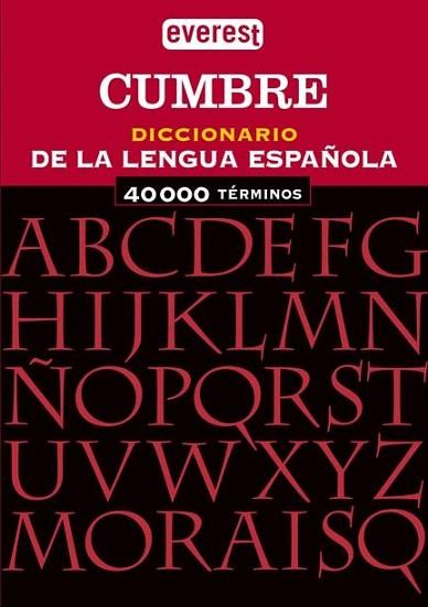 CUMBRE DICCIONARIO LENGUA ESPAÐOLA | 9788424112783 | Llibres Parcir | Librería Parcir | Librería online de Manresa | Comprar libros en catalán y castellano online