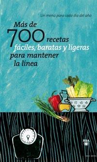 MAS DE 700 RECETAS FACILES BARATAS Y LIGETAS MANTENER LINEA | 9788498678420 | Llibres Parcir | Librería Parcir | Librería online de Manresa | Comprar libros en catalán y castellano online