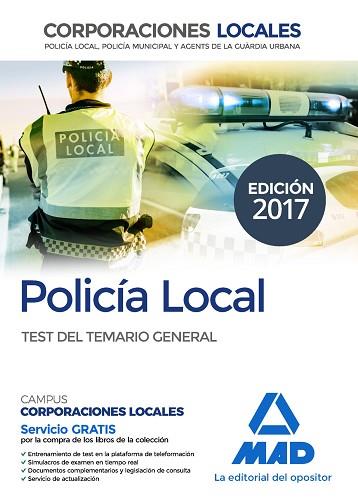 POLICíA LOCAL TEST DEL TEMARIO GENERAL | 9788414205747 | 7 EDITORES / APARICIO APARICIO, ANA Mª / NAVAS CORDOBA, JUAN ANTONIO / CANO GARCIA, FRANCISCO JAVIER | Llibres Parcir | Llibreria Parcir | Llibreria online de Manresa | Comprar llibres en català i castellà online