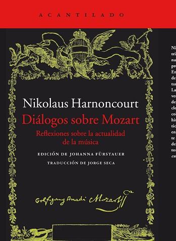 DIÁLOGOS SOBRE MOZART | 9788416011766 | HARNONCOURT, NIKOLAUS | Llibres Parcir | Librería Parcir | Librería online de Manresa | Comprar libros en catalán y castellano online