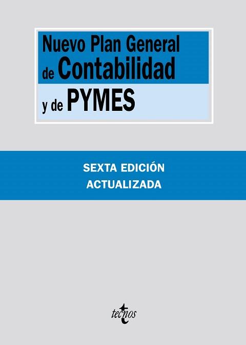 NUEVO PLAN GENERAL DE CONTABILIDAD Y DE PYMES | 9788430959563 | EDITORIAL TECNOS | Llibres Parcir | Llibreria Parcir | Llibreria online de Manresa | Comprar llibres en català i castellà online