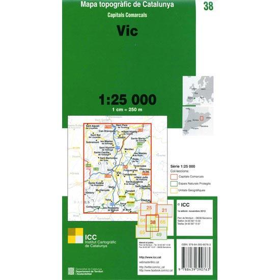 38 VIC 1:25.000 -ICC | 9788439390763 | Llibres Parcir | Librería Parcir | Librería online de Manresa | Comprar libros en catalán y castellano online