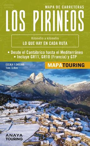 MAPA DE LOS PIRINEOS 1:340.000 -  (DESPLEGABLE) | 9788491587682 | ANAYA TOURING | Llibres Parcir | Librería Parcir | Librería online de Manresa | Comprar libros en catalán y castellano online