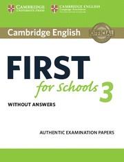 CAMBRIDGE ENGLISH FIRST FOR SCHOOLS 3 STUDENT'S BOOK WITHOUT ANSWERS | 9781108433761 | , AA.VV | Llibres Parcir | Llibreria Parcir | Llibreria online de Manresa | Comprar llibres en català i castellà online