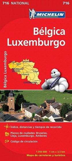 Mapa 716  National Bélgica, Luxemburgo | 9782067170728 | Varios autores | Llibres Parcir | Llibreria Parcir | Llibreria online de Manresa | Comprar llibres en català i castellà online