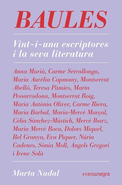 BAULES | 9788418022845 | NADAL, MARTA | Llibres Parcir | Llibreria Parcir | Llibreria online de Manresa | Comprar llibres en català i castellà online