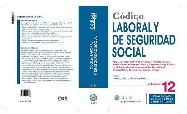 Código Laboral y de Seguridad Social 2012 | 9788490200629 | Redacción La Ley | Llibres Parcir | Llibreria Parcir | Llibreria online de Manresa | Comprar llibres en català i castellà online